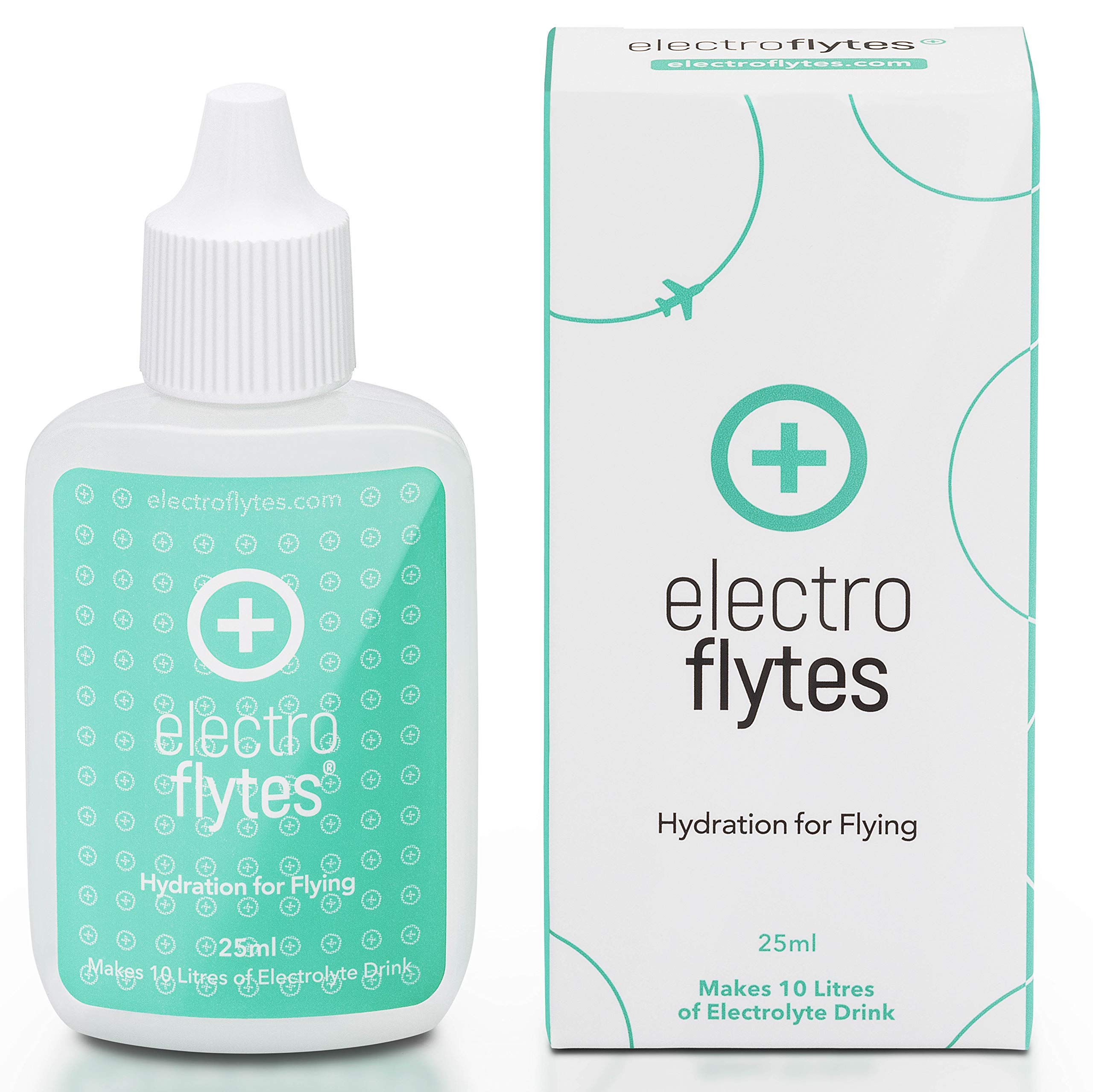 ElectroFlytes Electrolyte Drops 25ml โ Rehydrate While Flying, Trace Mineral Drops for Travel, Jet Lag Relief, Hydration Support, Sugar-Free, Compact Travel Electrolytes - Green