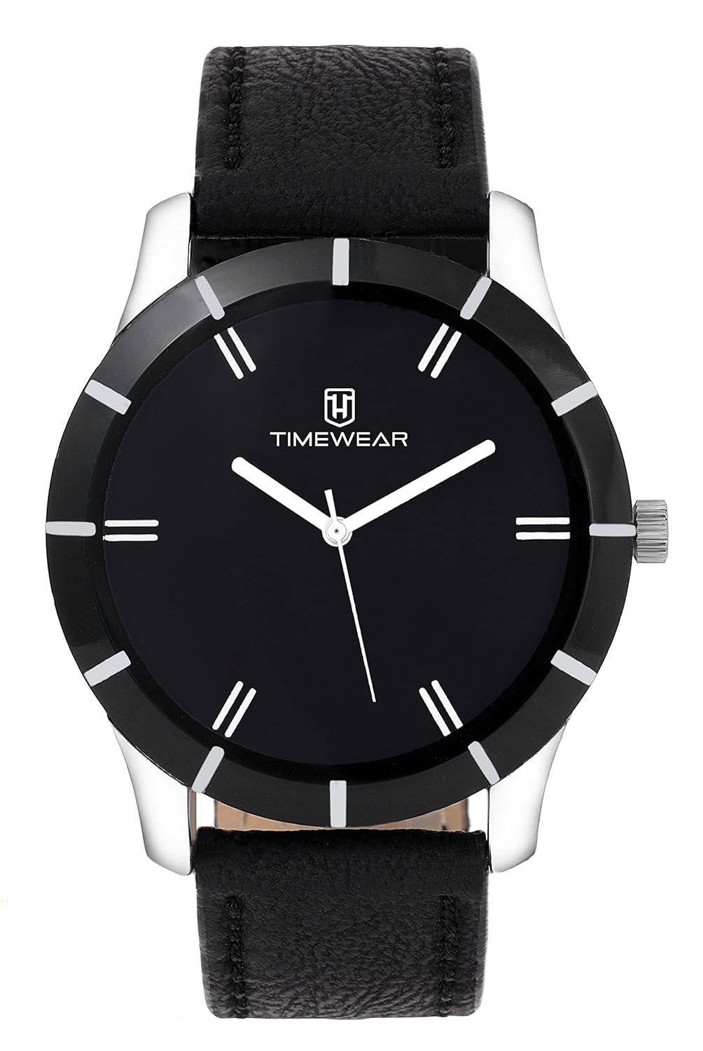 timewear analogue black dial men's watch -131bdtg