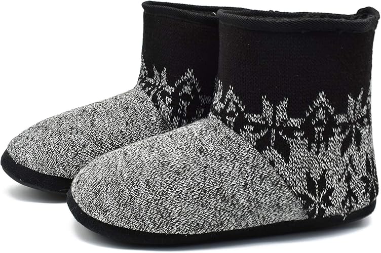 mens fleece lined slipper boots