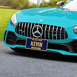 Custom Delaware License Plate, Personalized License