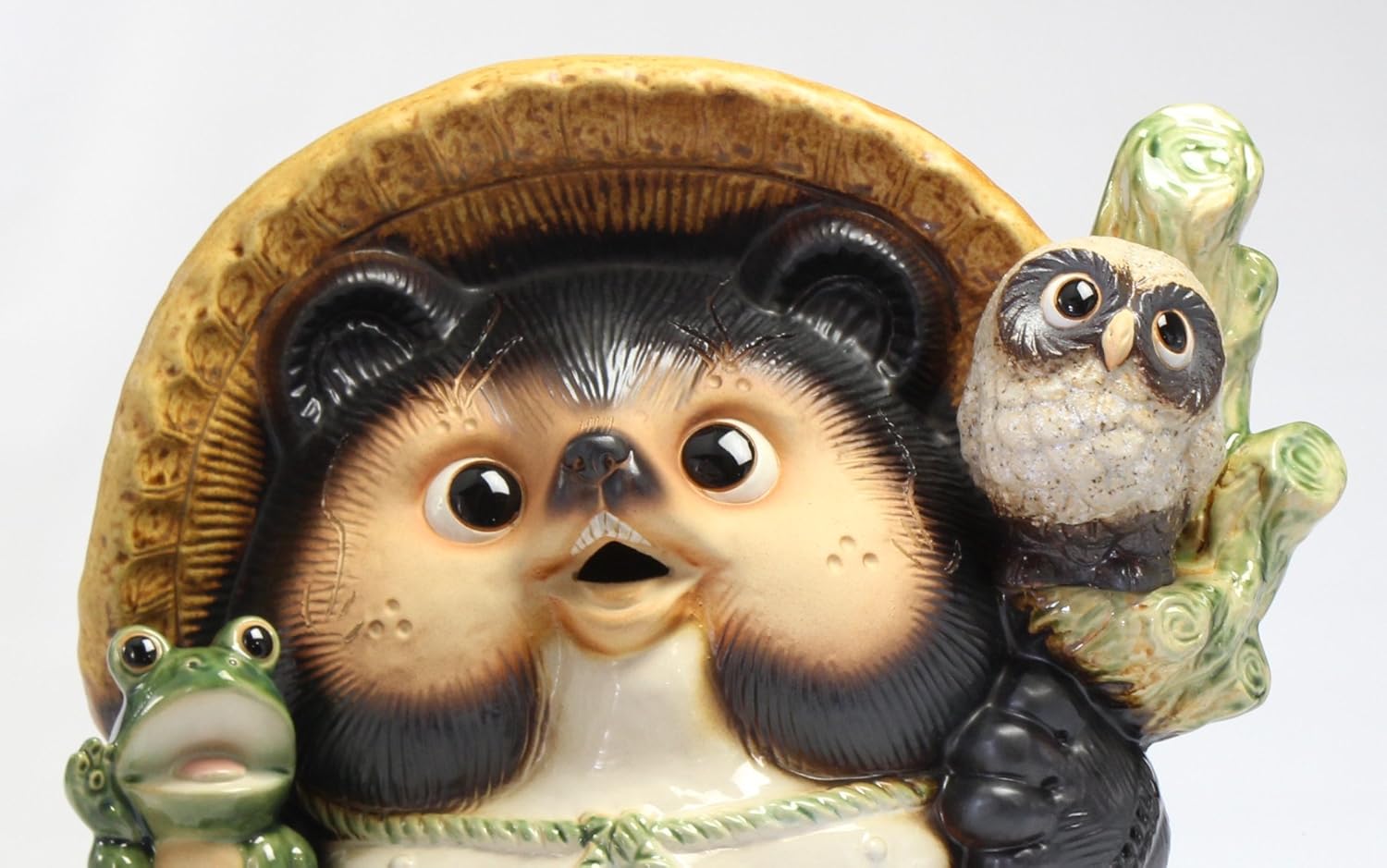 Amazon Co Jp 陶里 信楽焼 満願成就狸 13号 Sa30 13 ホーム キッチン