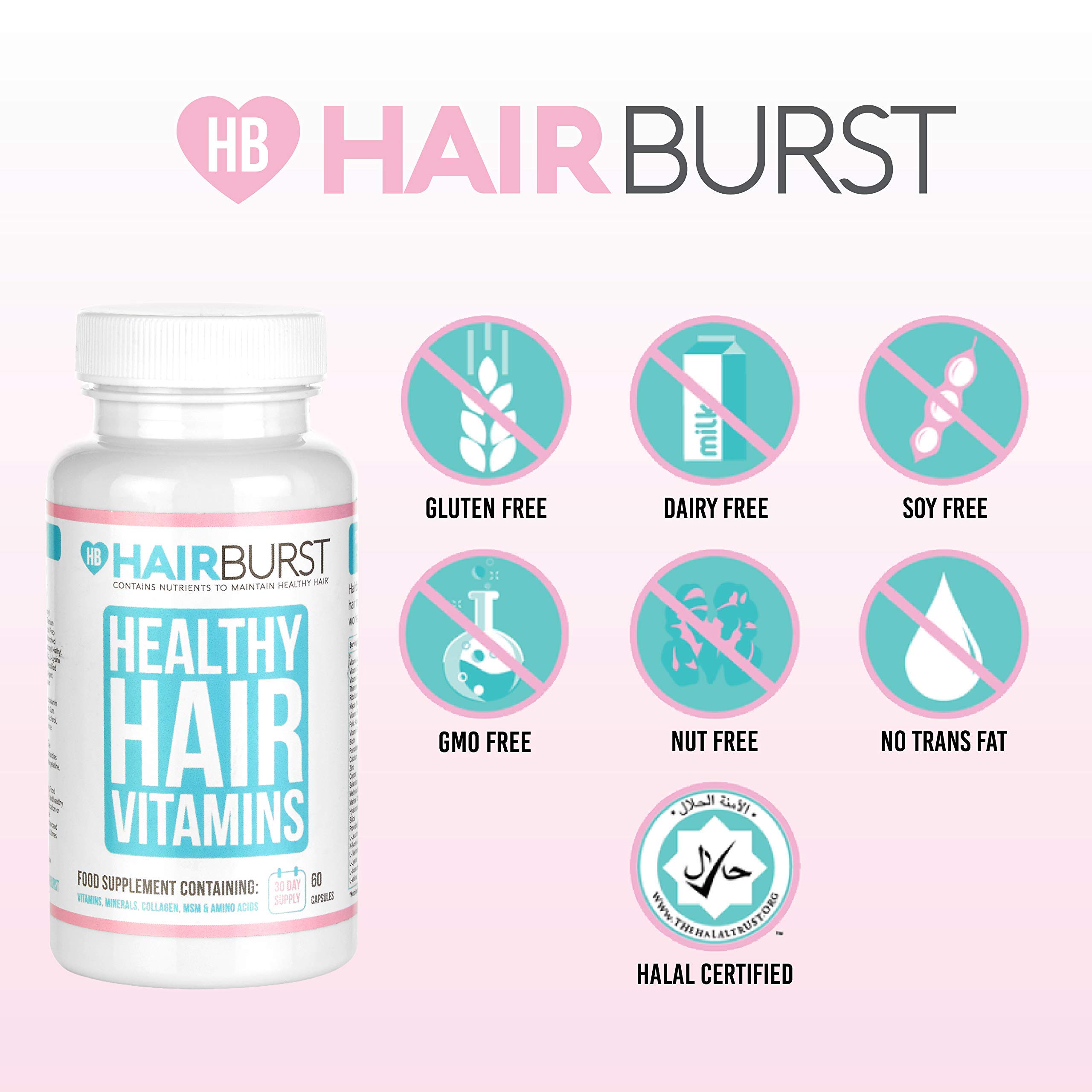Hairburst Biotin Hair Growth Vitamins Hair Vitamins For Faster