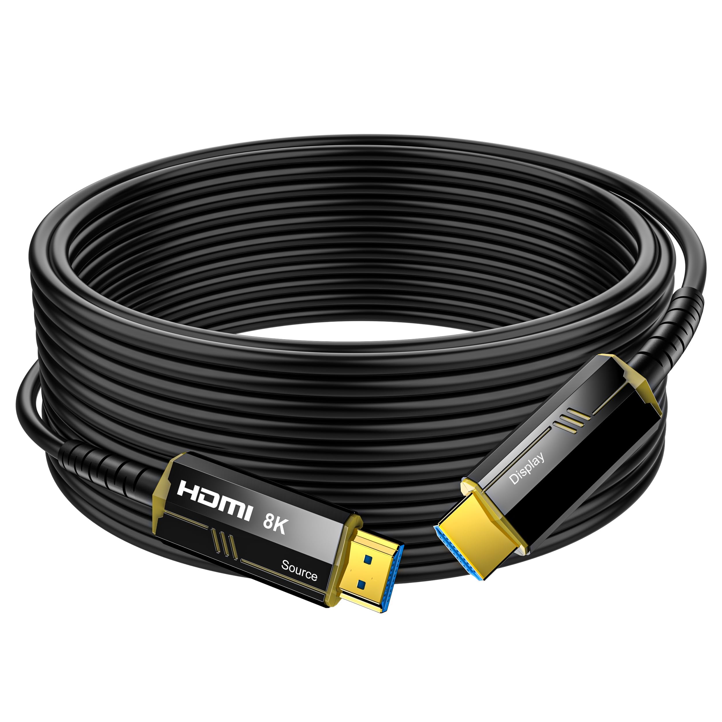 HDMI Cable Fiber Optic 6M, 8K Ultra High Speed 48Gbps HDMI 2.1 Cable Support 8K@60Hz 4K@120Hz HDR eARC Dolby Atmos HDCP 2.2/2.3 for Laptop, Monitor, PS5, PS4, Xbox One, Fire TV, Apple TV PC — image 1