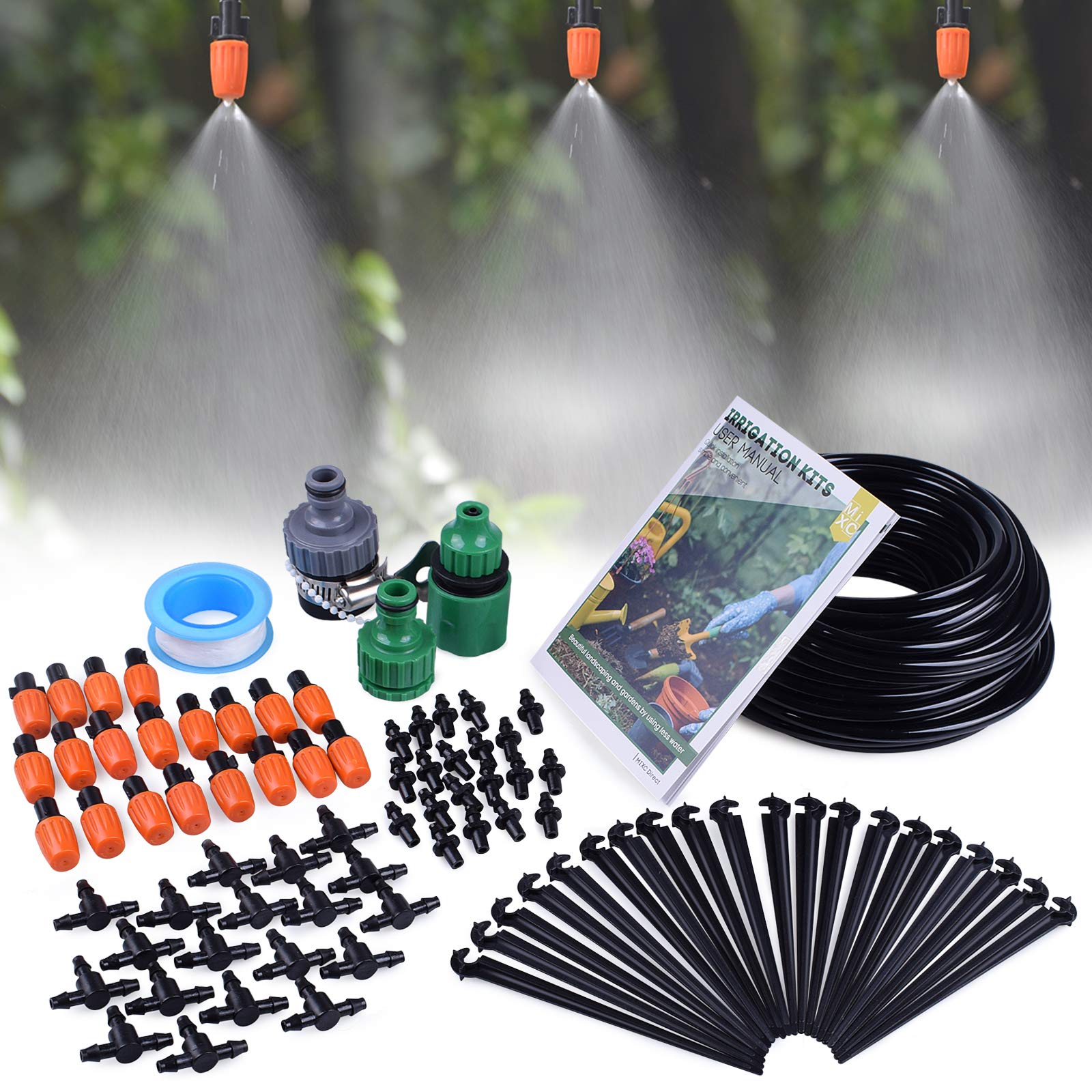 MIXC 1/4-inch Mist Irrigation Kits Accessories