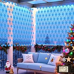 360LED Net Lights, 21ft x 5ft Connectable Christmas
