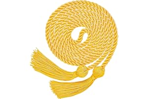 LIYIYIYIA Graduation Cords,2024 Graduation Tassel Honor Cords,67" Long Braided Ropes Belt Gold Cords,Class of 2024 Ceremonies Accessories Party Decorations Gifts for Bachelor Gown Student Master Doctoral