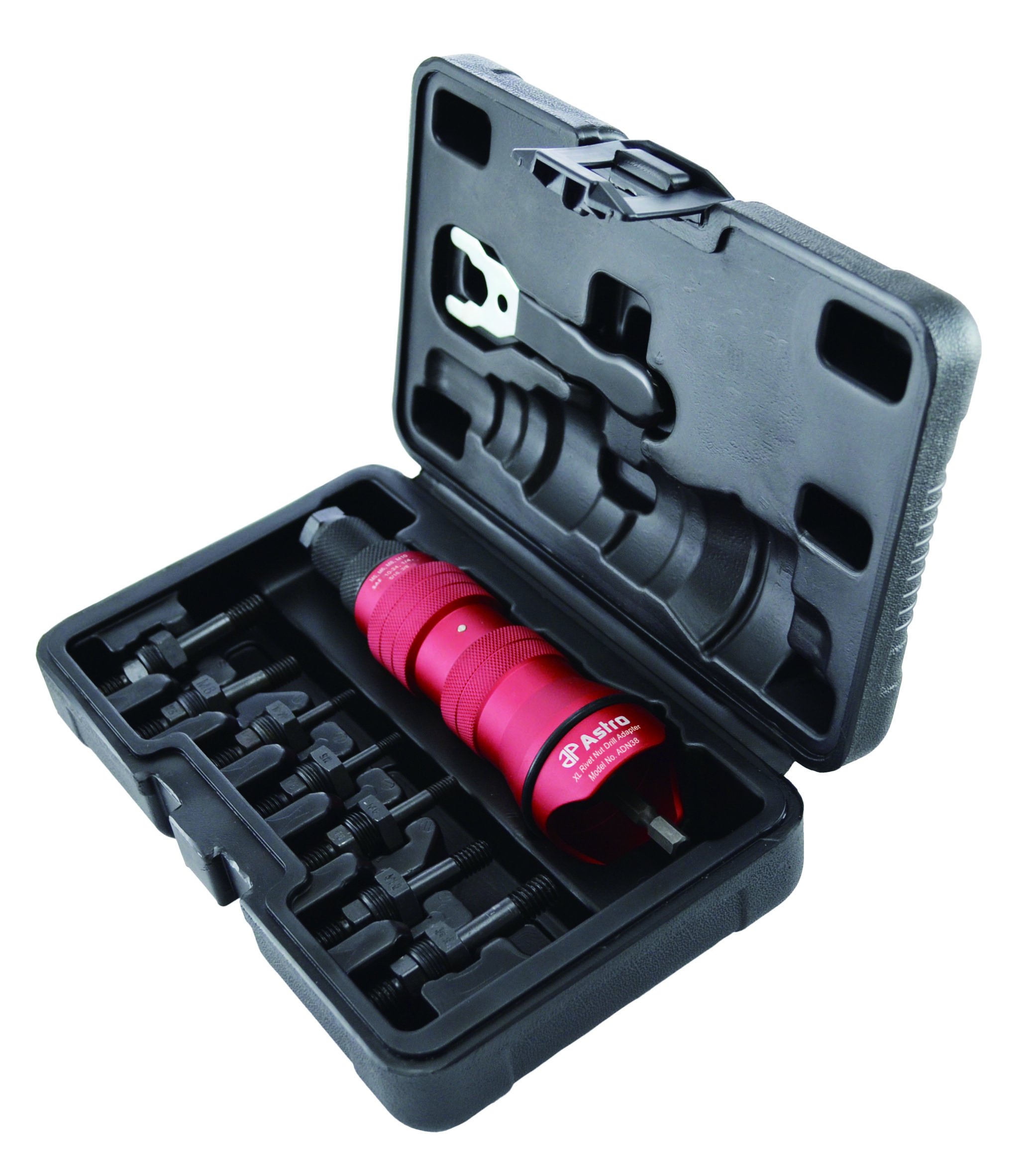 Astro Pneumatic Tool ADN38 XL Rivet Nut Drill Adapter Kit - 3/8
