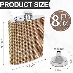 INSTOME Diamond Hip Flask,Flasks for Liquor for