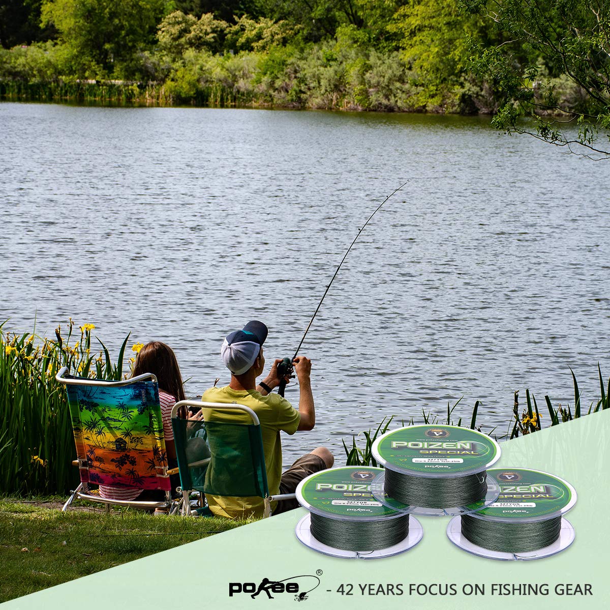 Braided Fishing Line, Super Strong Abrasion Resistant Fishing Line for Freshwater & Saltwater Fishing (1 Pack)