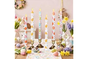 Easter flameless Taper Candles Battery Operated (Battery not Included)
