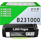 B231000 B241H00 B251X00 B261U00 Remanufactured High Yield Toner Cartridge Compatible for Lexmark B2338 MB2338 B2442 MB2442 B2