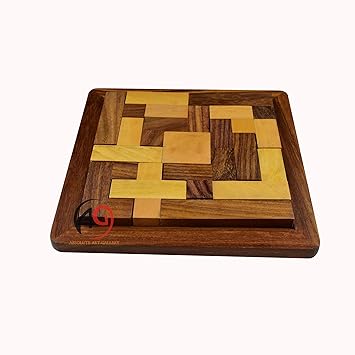 Absolute Art Gallery Wooden 3D Puzzles Pedagogical Board Brain Teaser Games for Kids
