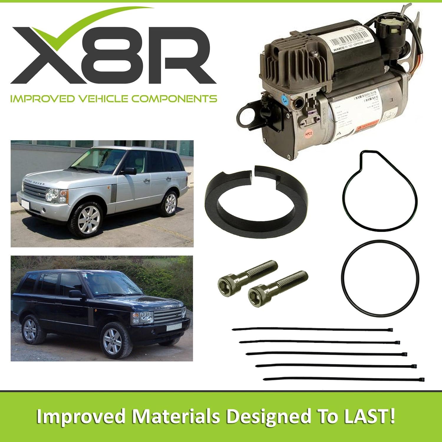 Amazon.com: Audi A8, D3, 4E WABCO AIR SUSPENSION COMPRESSOR PISTON RING  REPAIR FIX KIT X8R45: Automotive