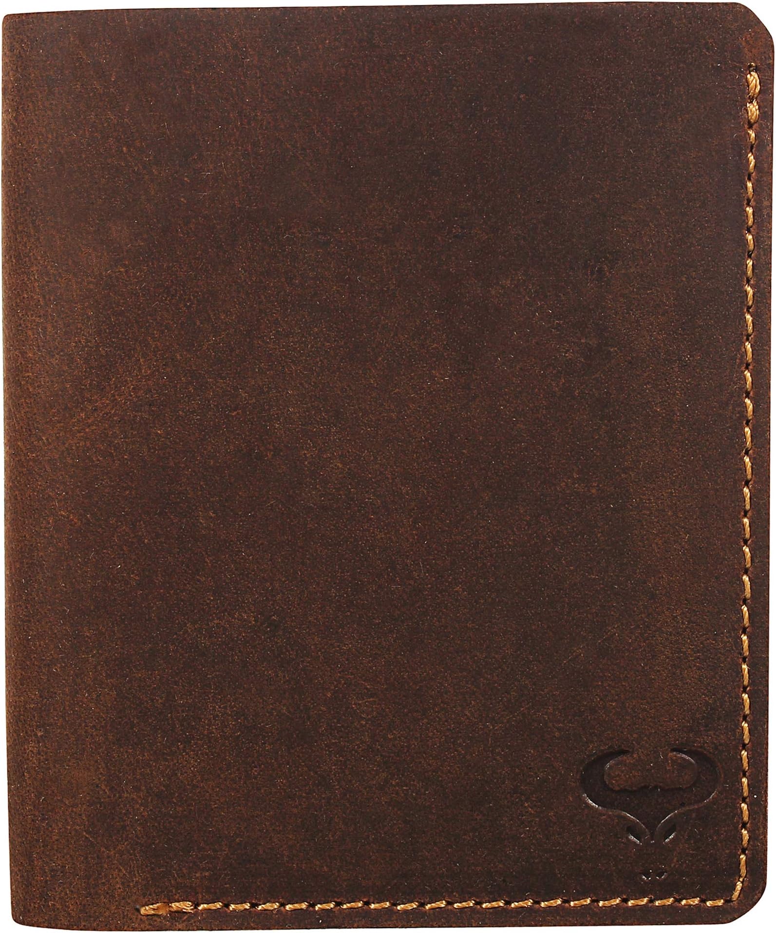 ALPHAHIDEMinimalist Wallets for Men, Genuine Leather Wallets Mens RFID Blocking, Mens Wallet, Front Pocket Wallet, Slim Bifold Wallet, Real Leather Mens Wallet, Bifold Purse, Card Holder - Dark Brown Hunter