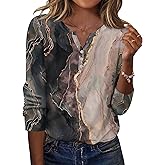 Zeagoo Long Sleeve Shirts for Women Casual V Neck Fall Tops Dressy Summer Work Blouses Clothes