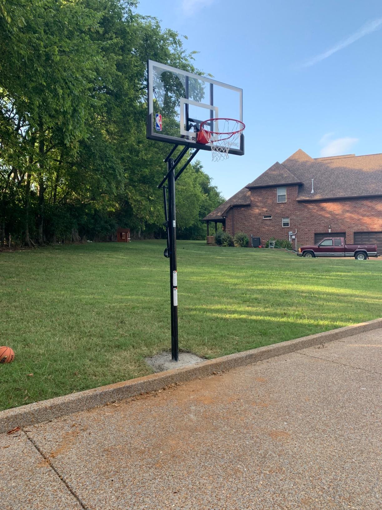 55/mo Finance Spalding 54" Acrylic, 3.5" InGround Basketball System