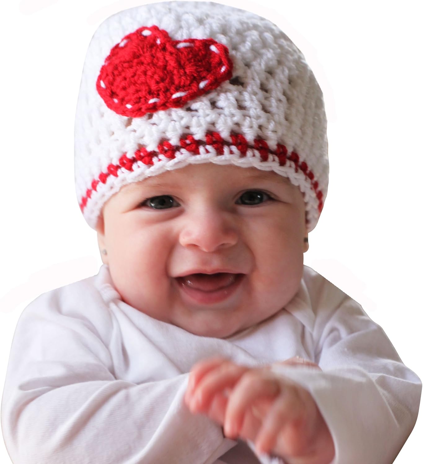 baby in red hat