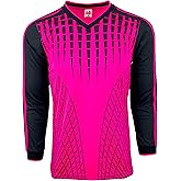 Men's Goalkeeper Soccer Jersey, Padded Goalie Shirt with Sponge Protector