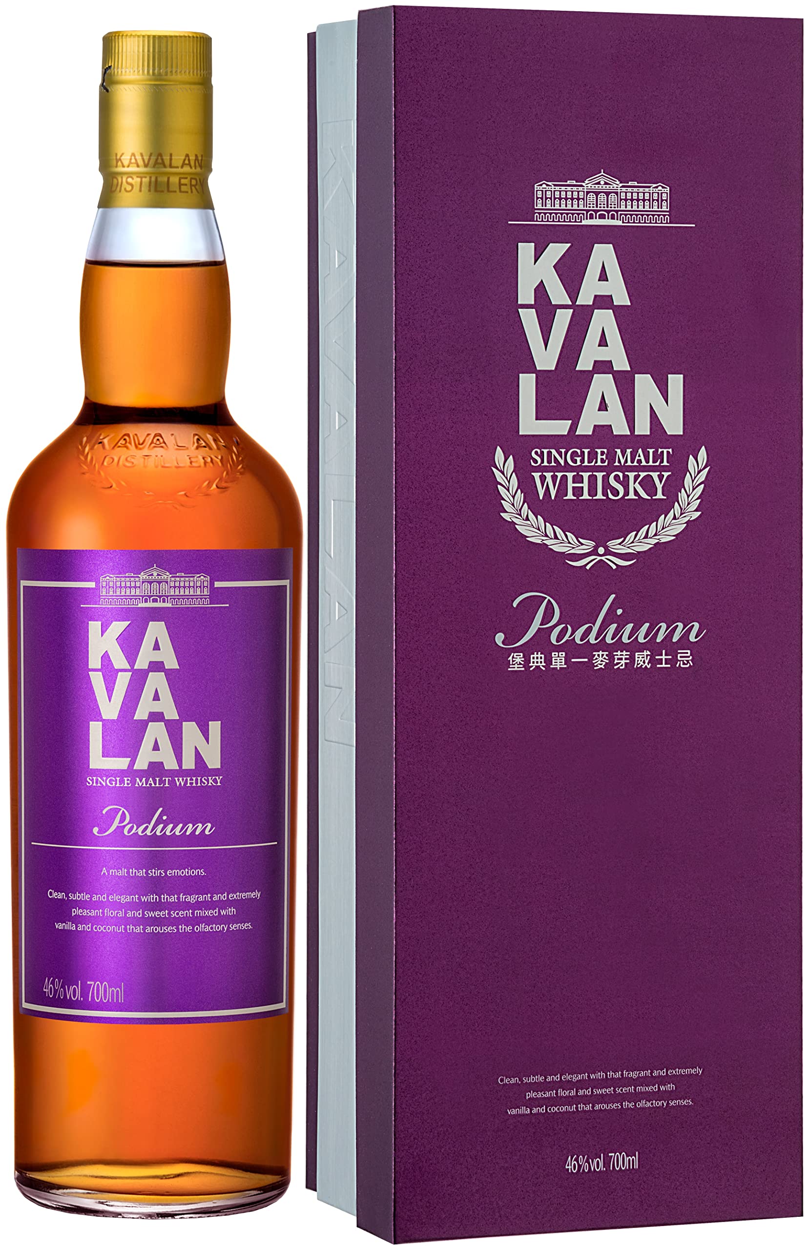 Kavalan Podium Single Malt Whisky in Geschenkverpackung Taiwan (1 x 0.7 l)