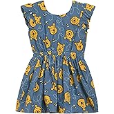 Disney Floral Chambray Skater Dress Newborn to Big Kid Sizes (0-3 Months - 14-16)