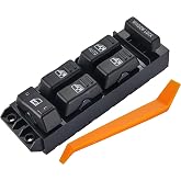 ZAPOSTS Power Window Switch Fits for 2001-2002 Chevy Avalanche 1500 HD 2500 HD 3500 Suburban Tahoe,GMC Sierra Yukon Cadillac Escalade.Driver Side Control Door vidrios Master Switch.Replaces 15062650.
