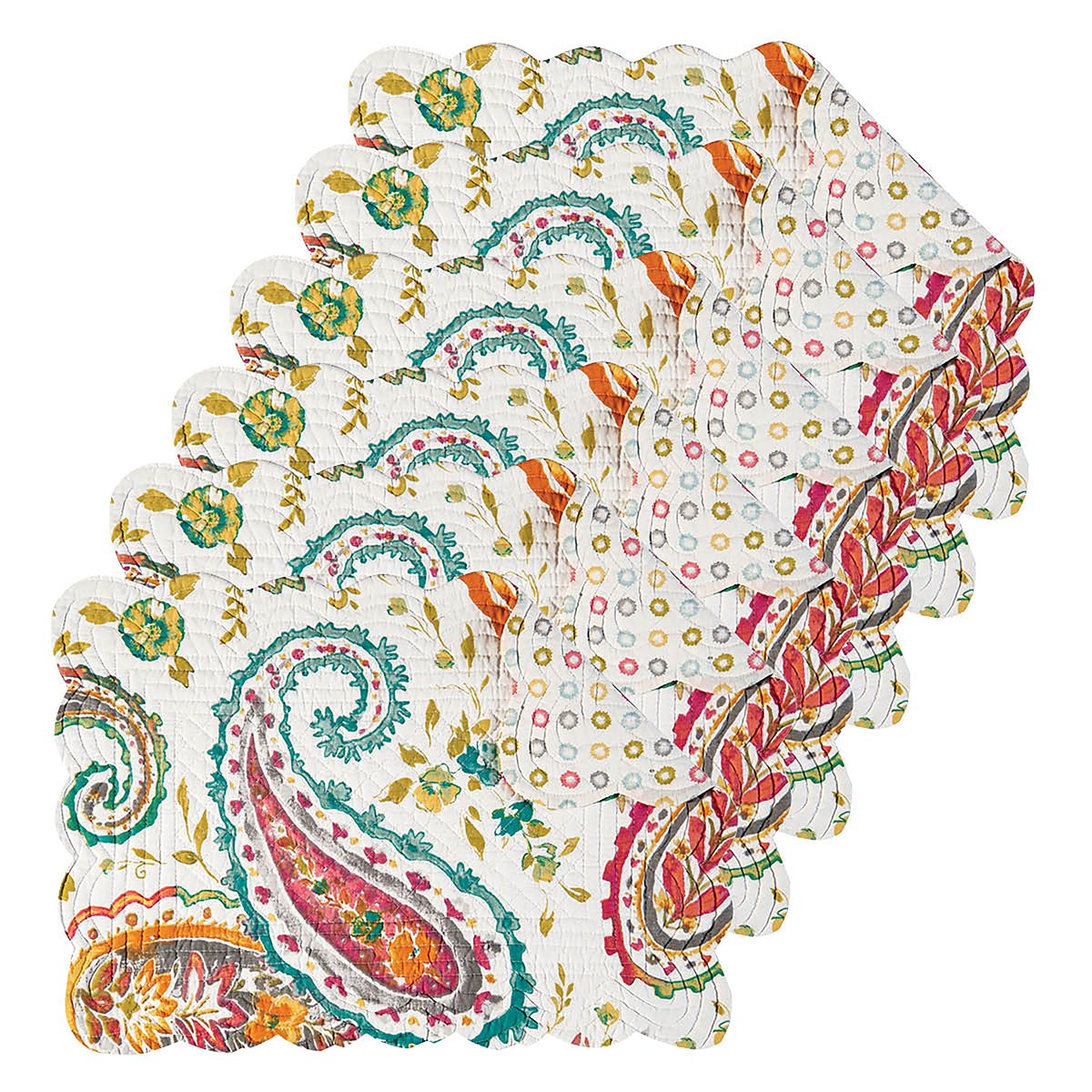 Best pink paisley rectangle table runner