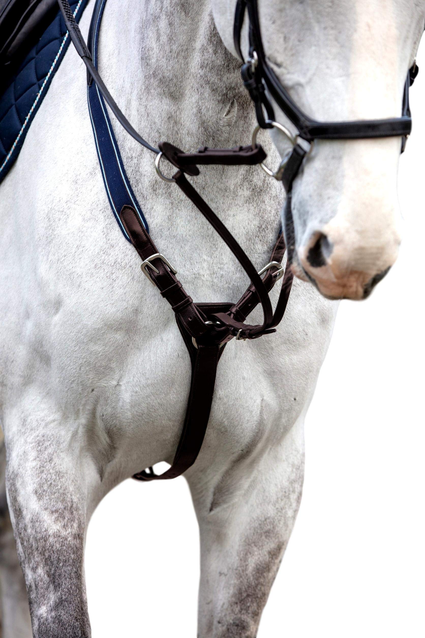 Rambo Micklem 3-Point Breastplate Pony Brown