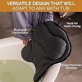 Simply Serene Luxury Bath Pillow 4D Air Mesh Head Neck Back Support 6 Suction view 3