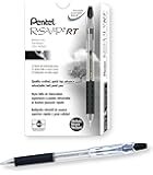 Pentel R.S.V.P. RT Retractable Ballpoint Pen, 1.0mm Tip, Black Ink, Box of 12 (BK93-A)