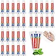 HAIFOTRVA 200 Tubes Bulk Travel Size Toothpaste, 0.176 Oz Extra Small Mint Mini Disposable for Hotel, Guests, Homeless, Charity (Too Small, Only Good for Single Use)