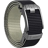 JUKMO Men's Reversible Ratchet Belt - 2 Styles in 1, No-Hole Adjustable Web Belt for Golf, Business & Everyday Wear