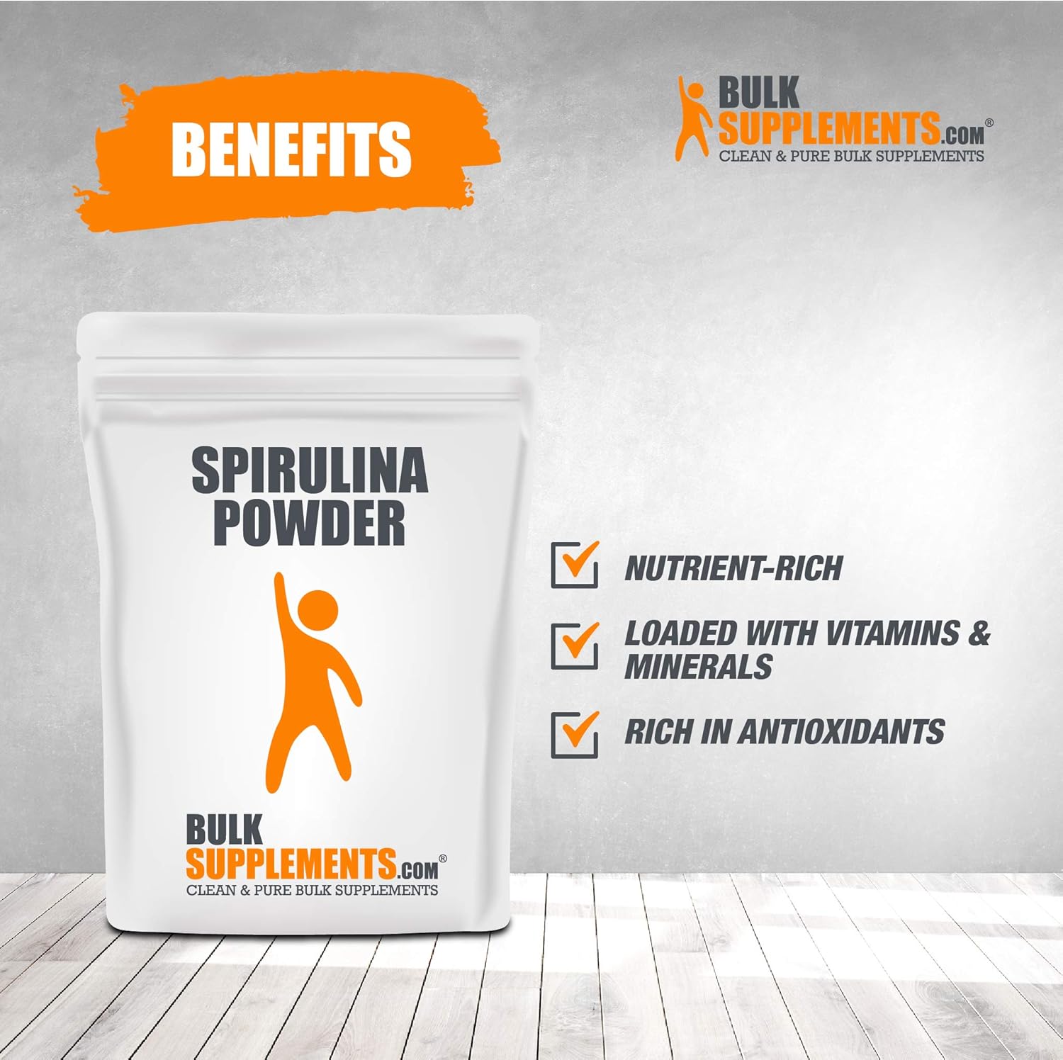 Bulksupplements Spirulina (California-Grown) Powder (250 Grams): Health & Personal Care