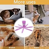 RAYITO Octopus Dog Toys No Stuffing Squeaky Plush Interactive Toy Purple view 4