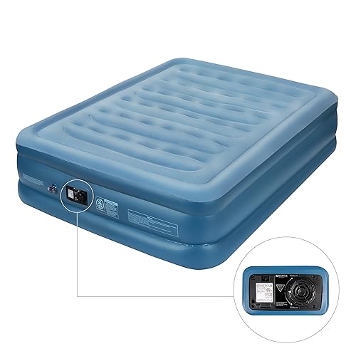 Intex Headboard Raised Airbed with Fiber Technology and Builtin Pump