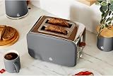 Swan Nordic 2 Slice Toaster 6 Browning Levels Defrost Reheat 900W Grey view 4