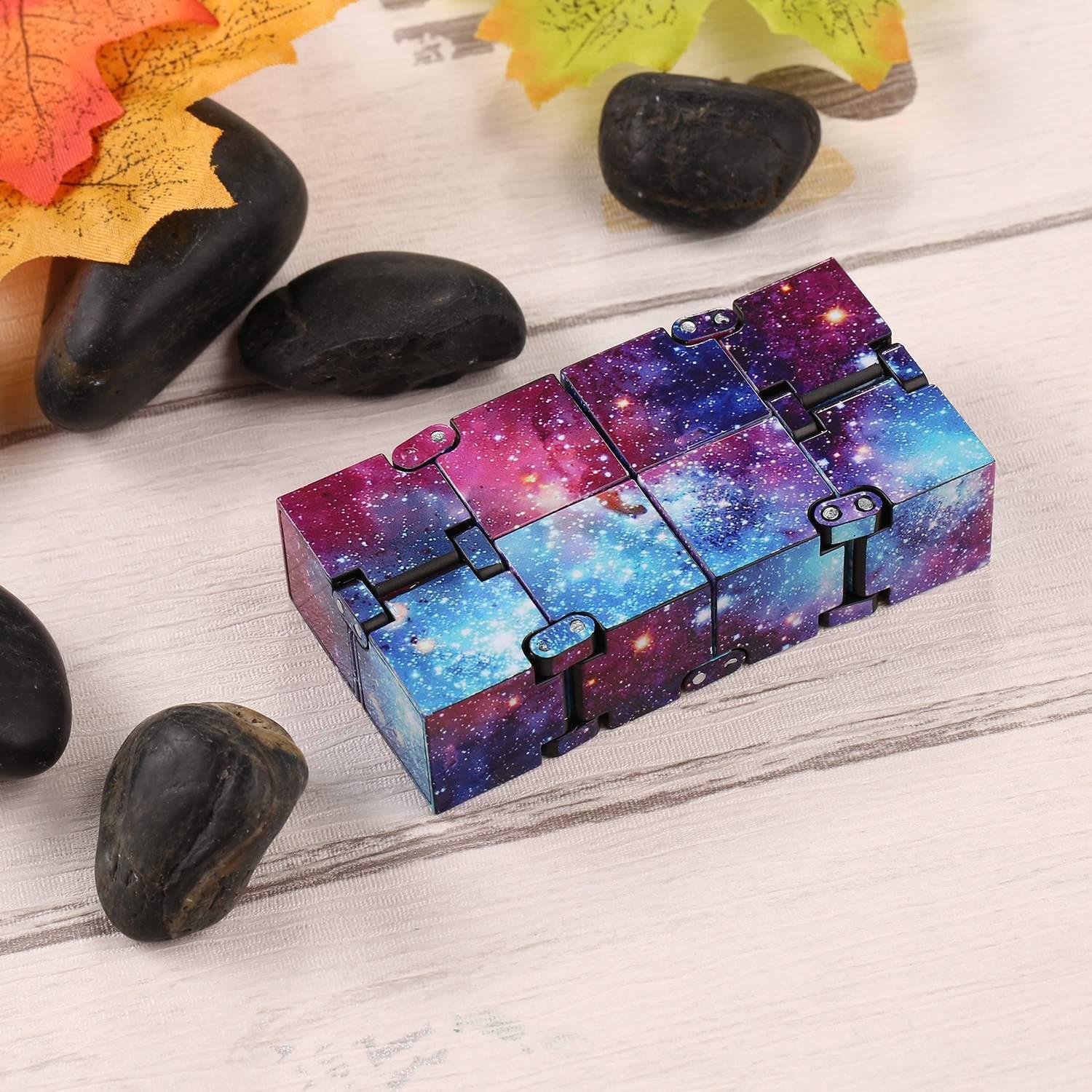hotstype Fashion Colorful Infinity Cube for Stress Relief Anti Anxiety Stress Funny Toy Learning & Education