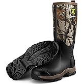 TIDEWE Hunting Boot for Men, Insulated Waterproof Sturdy 16" Men's Hunting Boot, 6mm Neoprene and Rubber Outdoor Boot (400g Insulated & Standard)