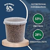 Walter’s Meal Worms 1L Tub - Dried Mealworms for Birds, Premium Protein view 3