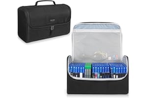 Trunab Game Disc Case Hold Up to 24 Discs, Portable Storage Bag Gaming Disk Organizers, Compatible with Xbox* 360/Xbox* One/X