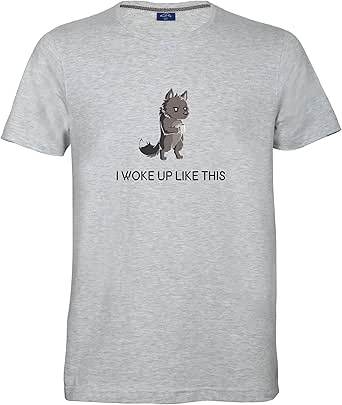 Amazon.com: Ruffty Graphic Tees- I Woke Up Like This - Unisex Cotton T Shirt: Clothing