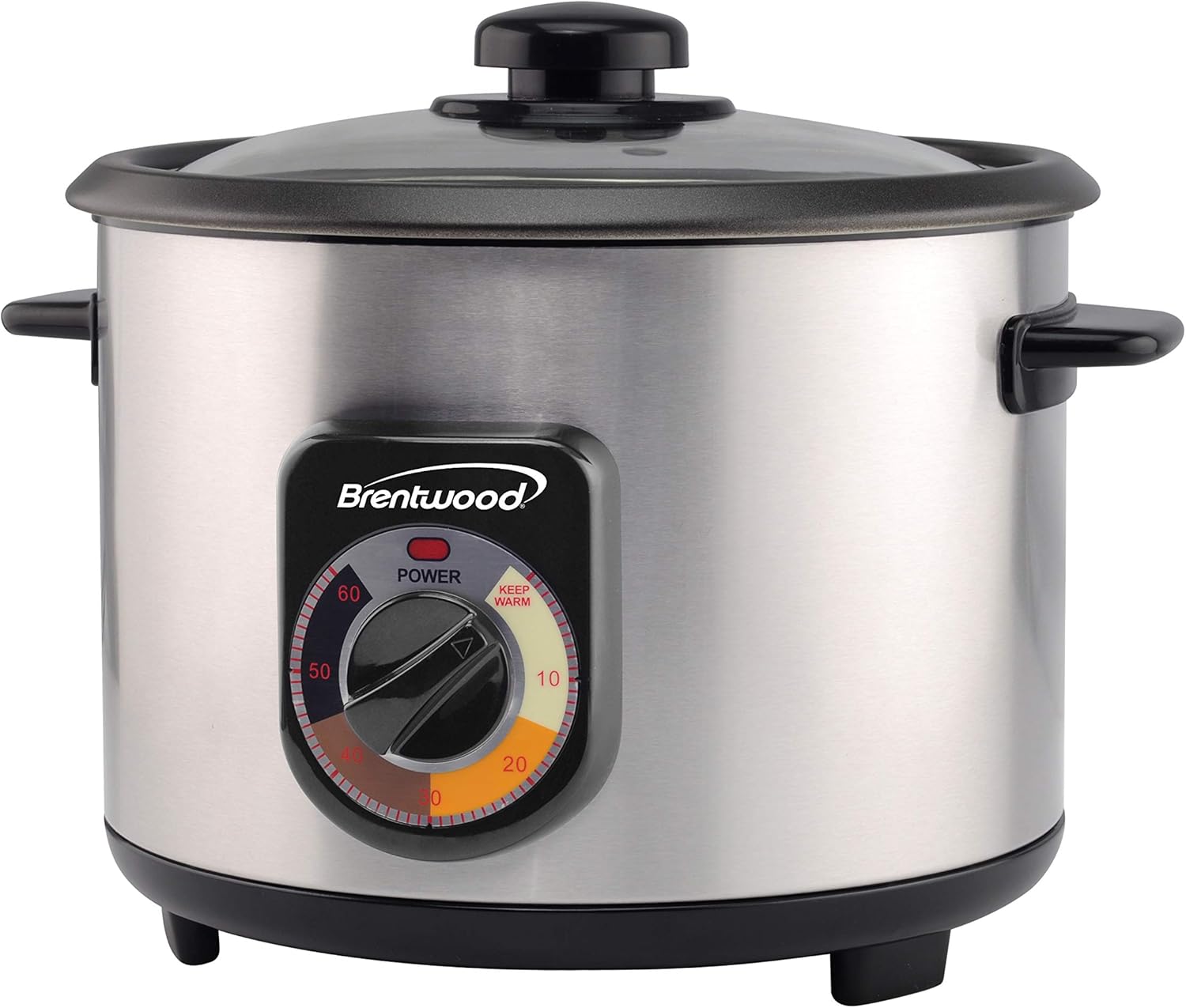 Brentwood TS-1020S 10-Cup Uncooked/20-Cup Cooked Crunchy Persian Rice Cooker, Stainless Steel