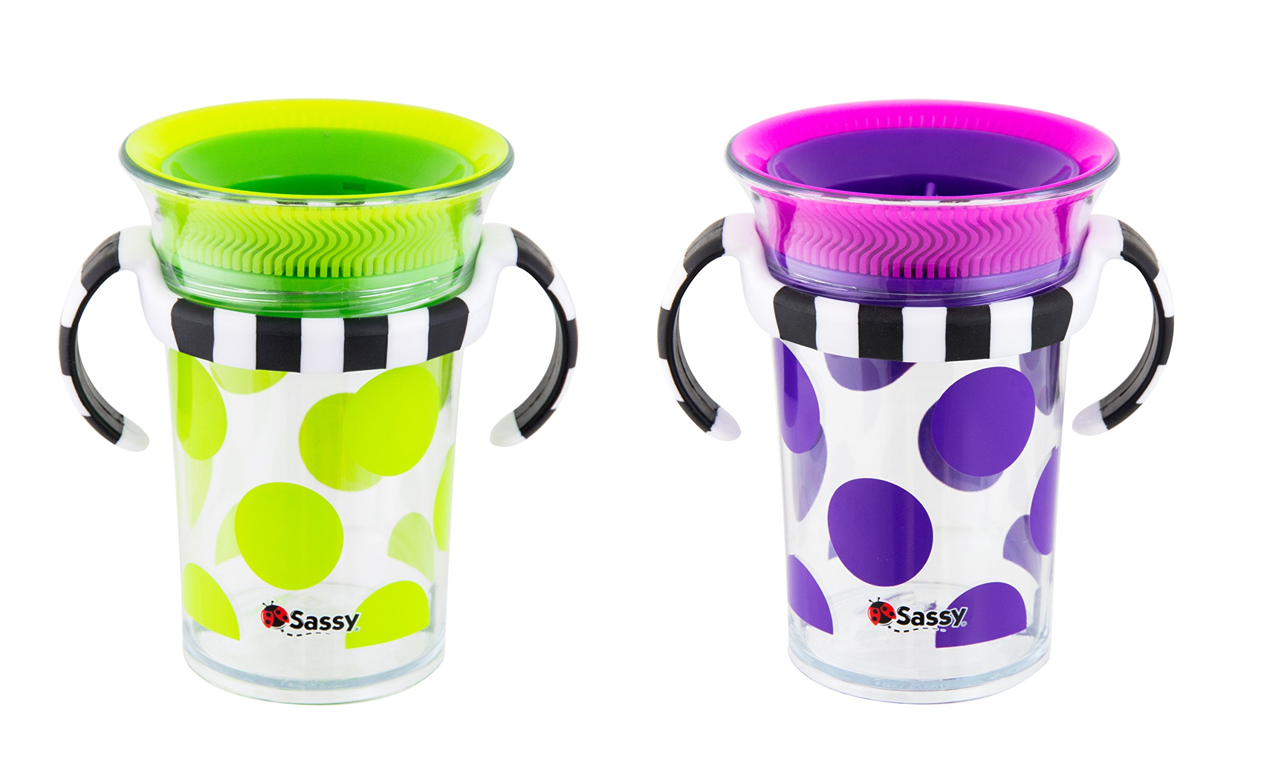 Sassy Spoutless Grow Up Cup with Trainer Handles 7 ounces 6+ Months
