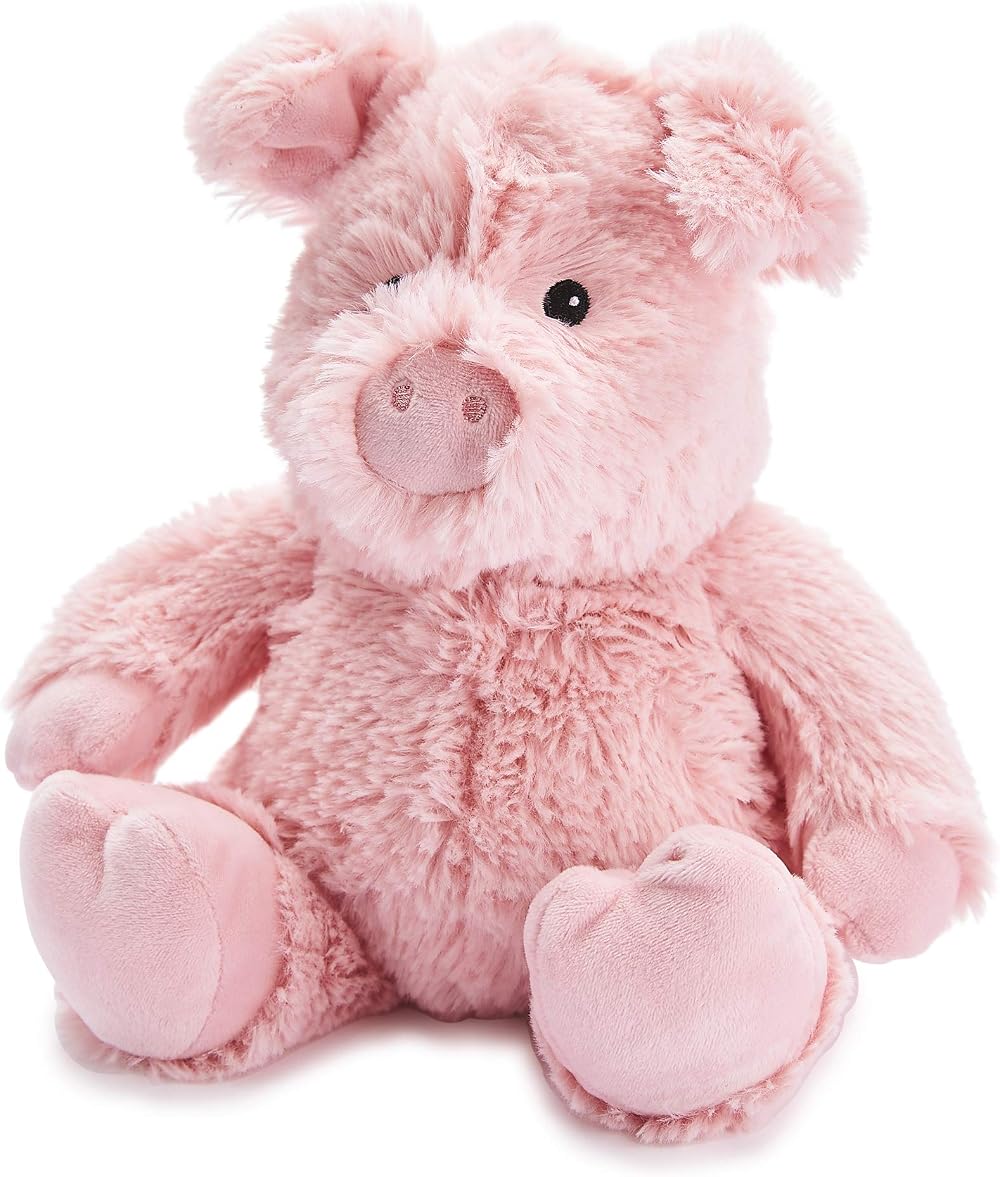Warmies Cozy Plush Pig Lavender Scented Microwavable Toy for Comfort