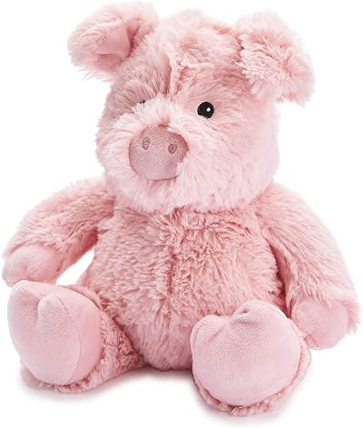 Warmies Cozy Plush Pig Lavender Scented Microwavable Toy for Comfort