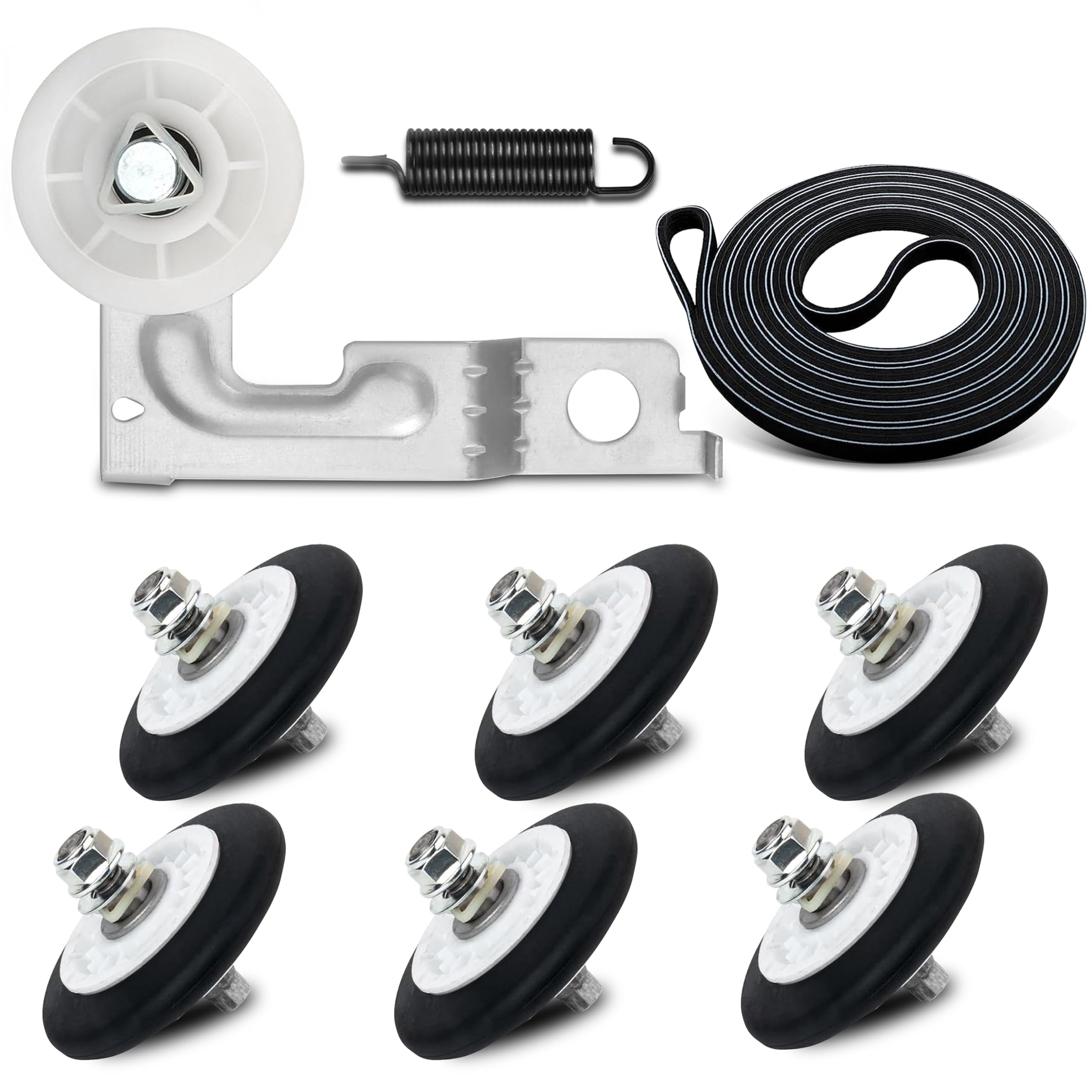 Photo 1 of ?2025 Upgraded?Dryer Roller Replacement Kit Fit for Lg, for Kenmore Dryer, 4581EL2002C, 4561EL3002A, 4400EL2001D for DLEX8000V 79681072310 Dryer Drum Roller Kit Made of Premium Quality Material