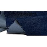 Denim 9.5OZ Thick Stretch Cotton Fabric By The Yard 61" Wide Dark Blue 2yards