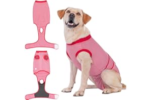 COHYVER Dog Surgery Recovery Suit, Professional Spay & Neuter Surgical Onesie for Dogs, Soft Breathable Abdominal Dog Bodysuit Dog Cone Alternative Anti Licking Wounds Dog Surgery Suits, 3XL