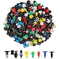 MOTOALL Auto Clips Plastic Retainer Fastener Rivets Push Clips for GM Ford Chrysler Toyota Trim Panel Fender Clips for Honda