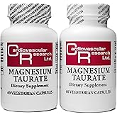 Cardiovascular Research Magnesium Taurate 125 mg New Tamper Resistant Store and Ship Packaging 120 Count