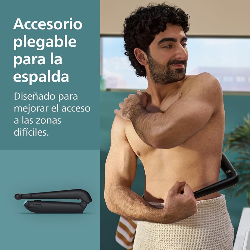 Body Shave Series 5000 - Depilador macho com sistema de proteção, cortes e ceras nas áreas íntimas e nas costas, 100% impermeável, autonomia de 100 min, BG5480/15.